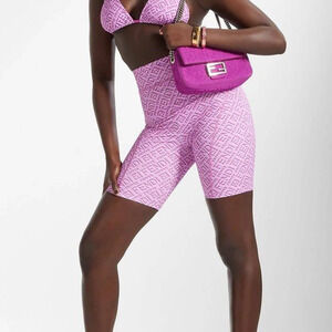 Fendi x Skims Pink Biker Shorts
